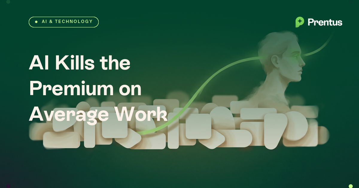 AI Is Killing the Premium on Average Work